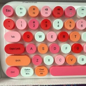 Mofii Candy BT wireless keyboard in Lipstick color way